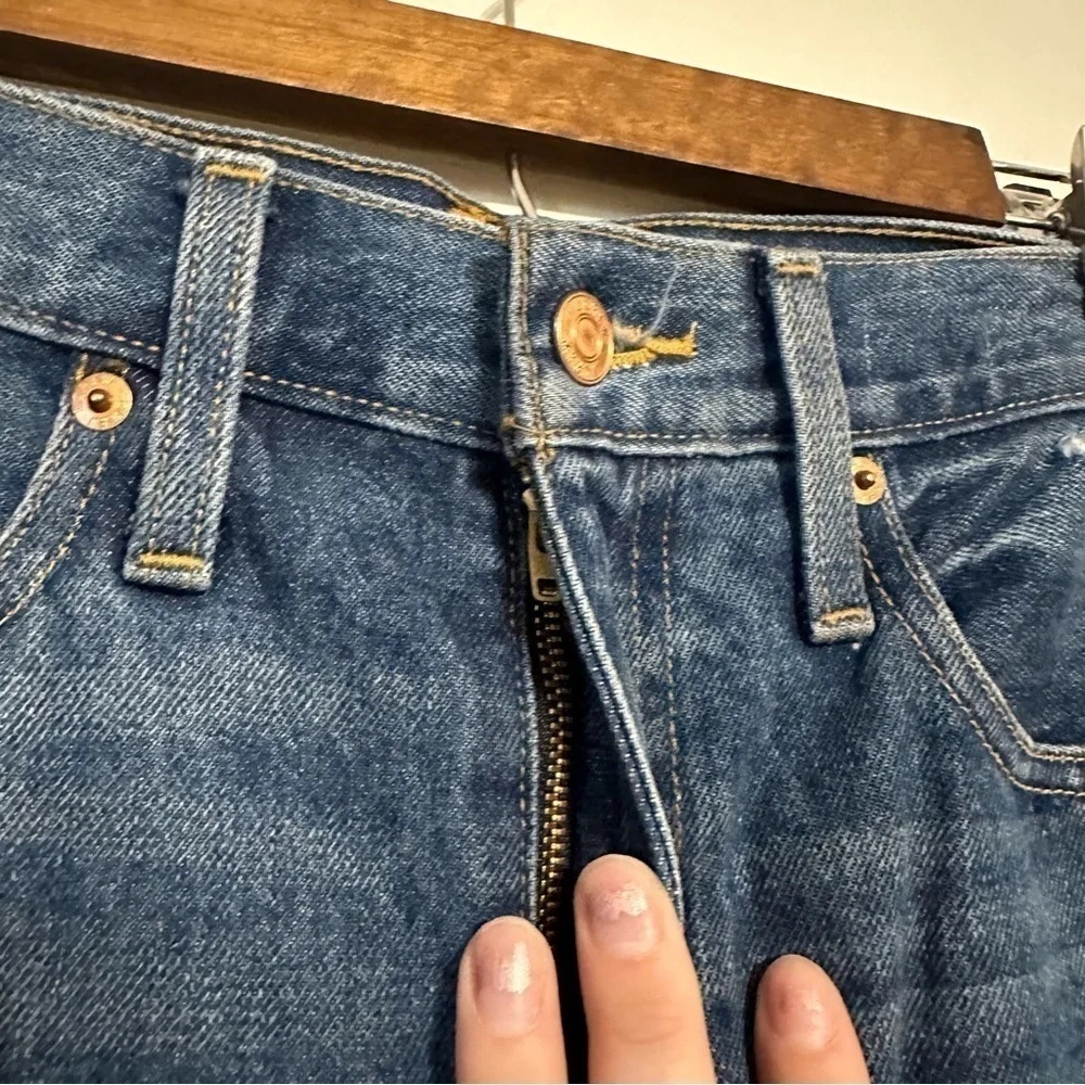 J. Crew Slouchy Boyfriend Jean in Barn Wash Distressed Denim Size 26